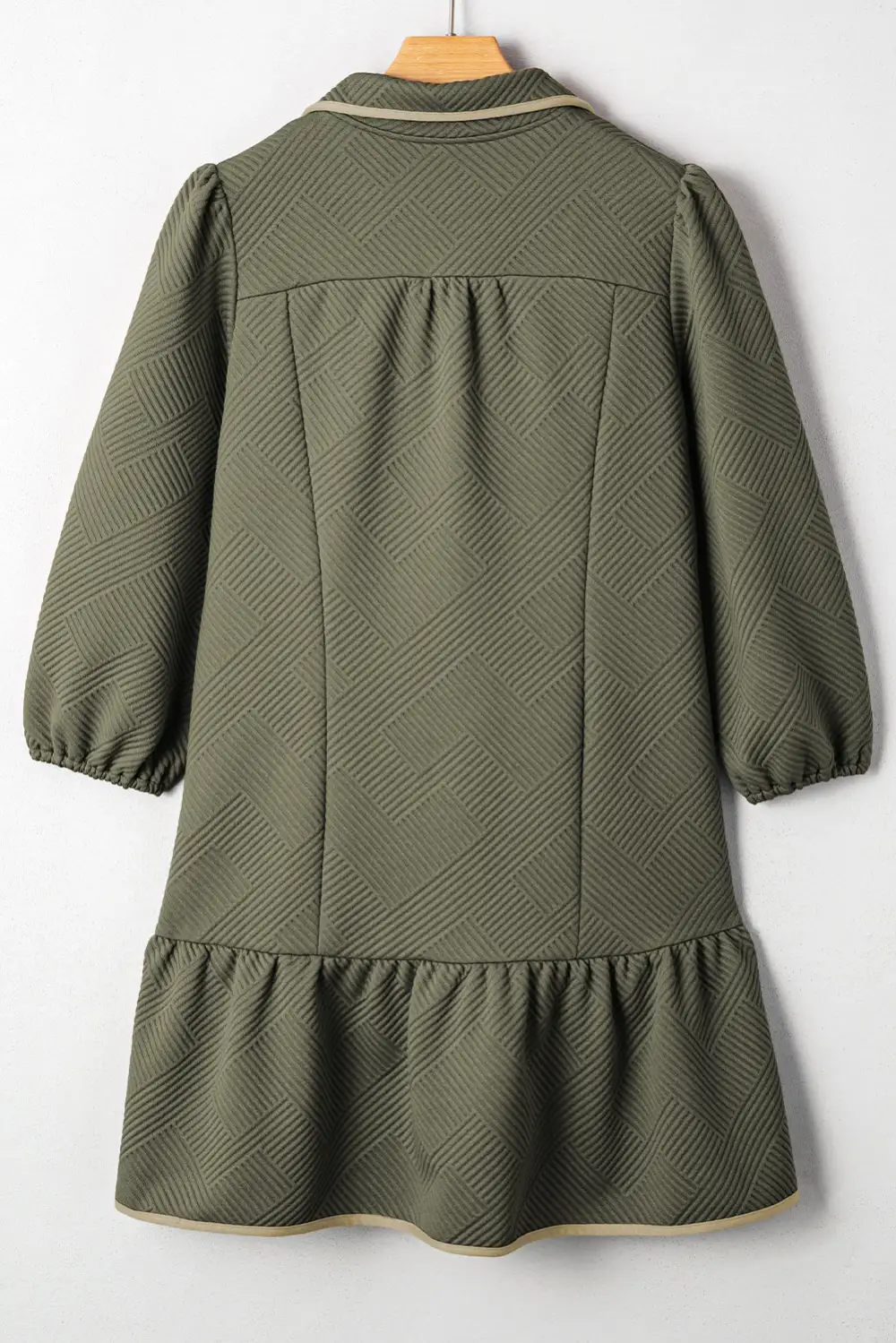 Smooth Finish Zip Front Mini Dress