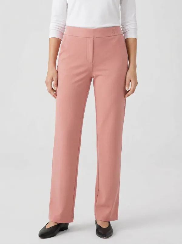 Women's Classic Comfort Arch Logo Printed Mid Rise Straight Leg Pants