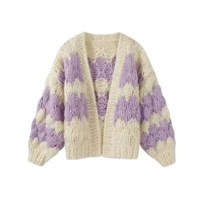 Stripe Pattern Cardigan