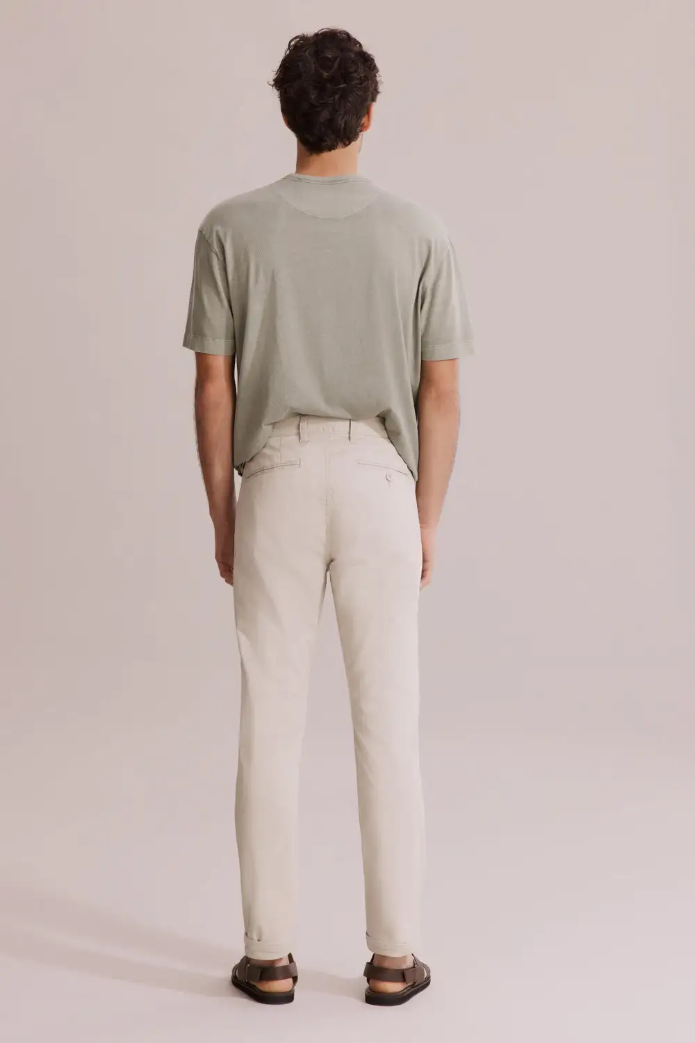 Men's Detailed Slim Fit Stretch Pants