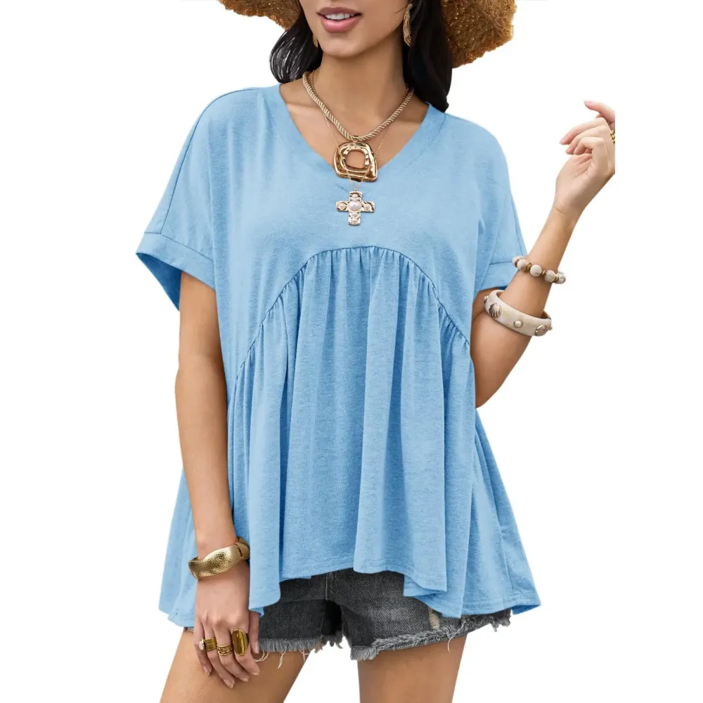 Women's Summer Peplum Top