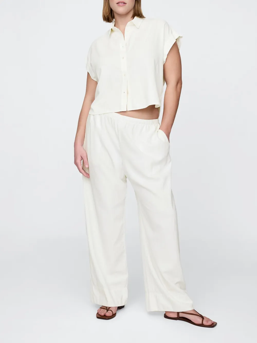 Pure Color Ladies Casual Pants