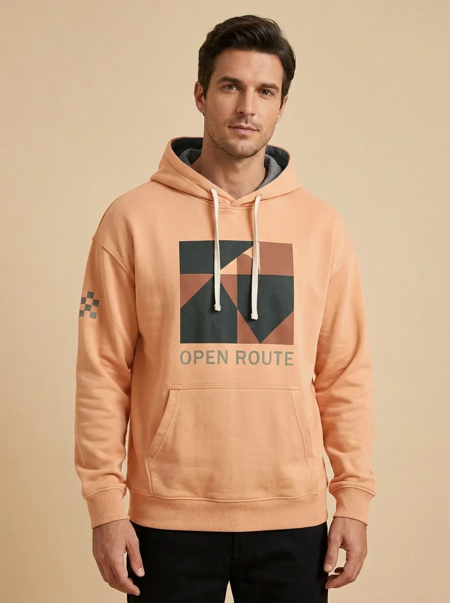 Men's Geometric Graphic Print Hoodie