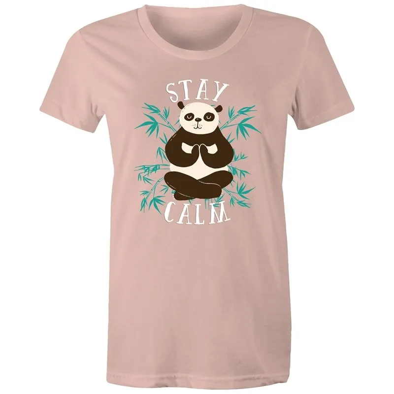 Yoga Stay Calm Panda T-Shirt