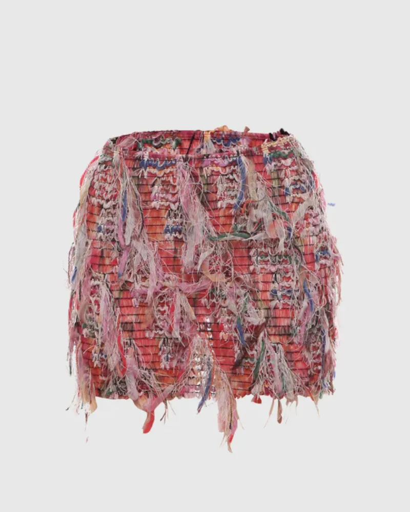 Soft Drape Easy Fit Tie Detail Skirt