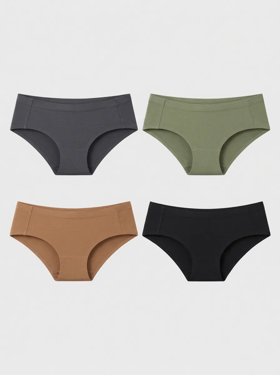 Women's Seamless Solid Color Multi-Pack Briefs