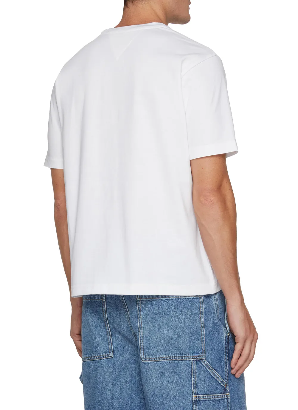 Classic Minimalist Comfort And Slimming White Cottom T-Shirts
