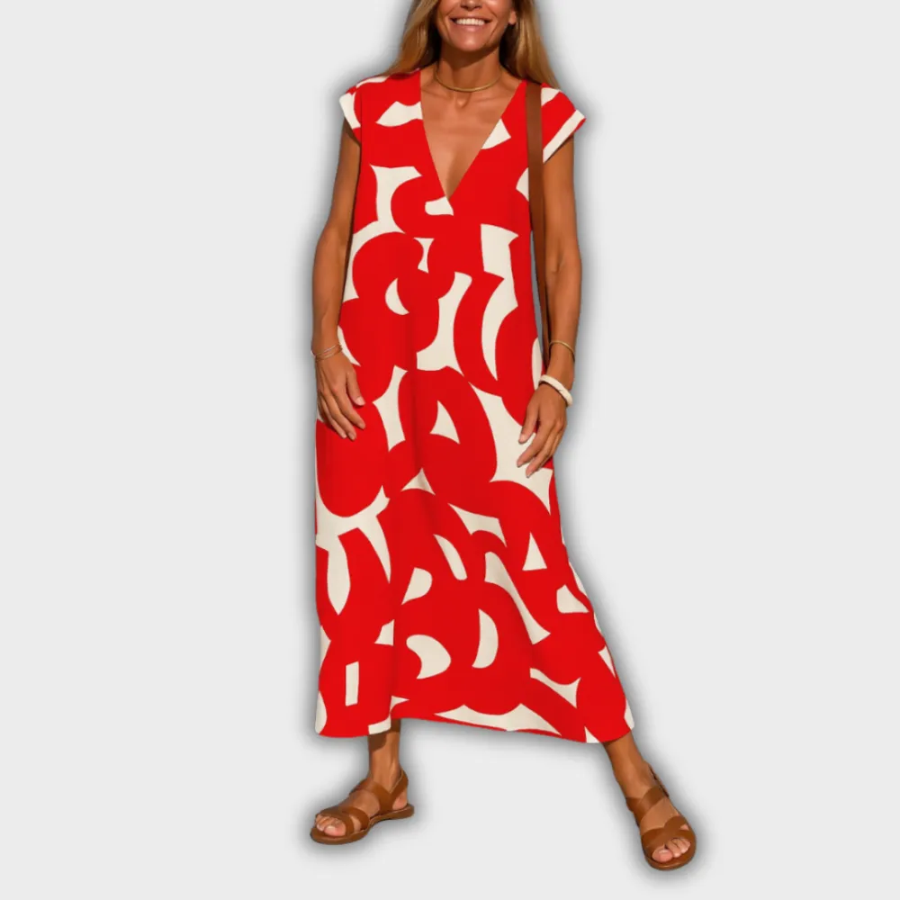 Flowing Relaxed Casual Dress