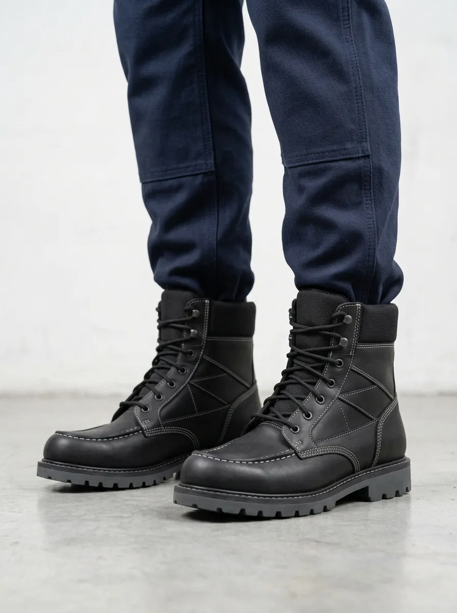 Tactical Leather Work Boots