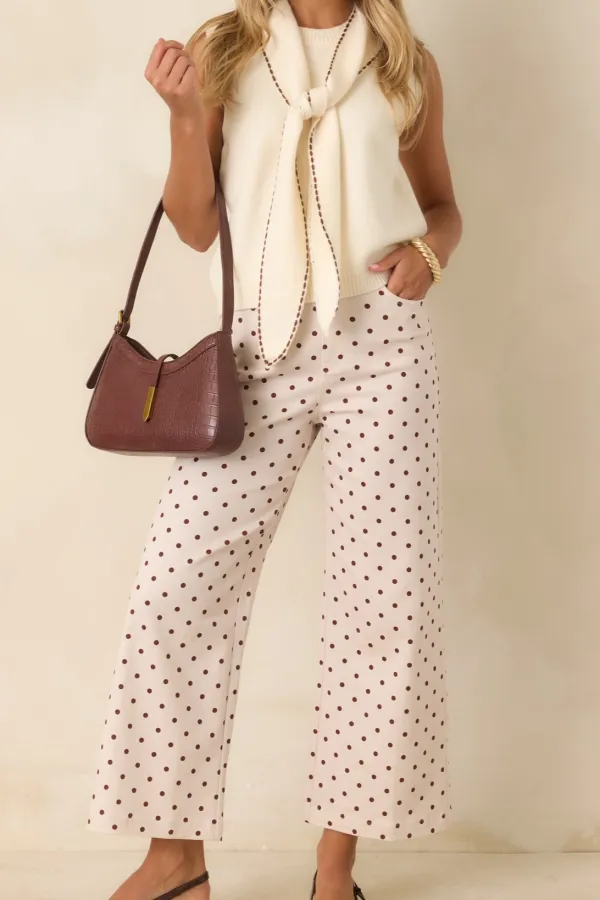 Polka Dot Cotton Pants