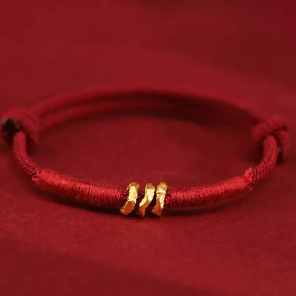 Ring Design Handmade Braided Rope Bracelet Anklet