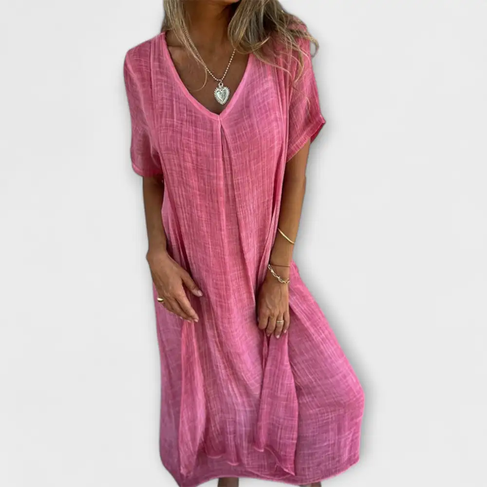 Linen Cotton Casual Dress