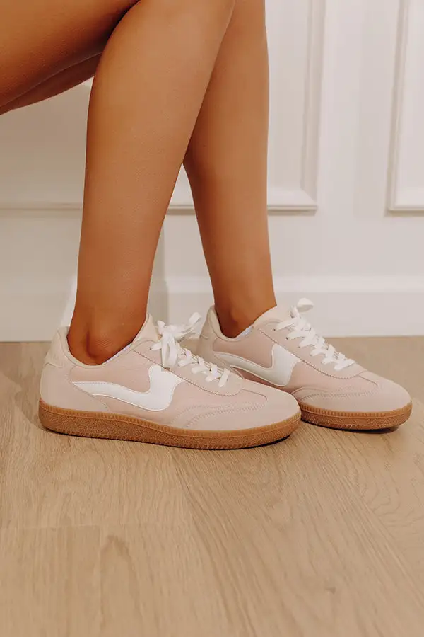 Streamlined Faux Leather Sneakers