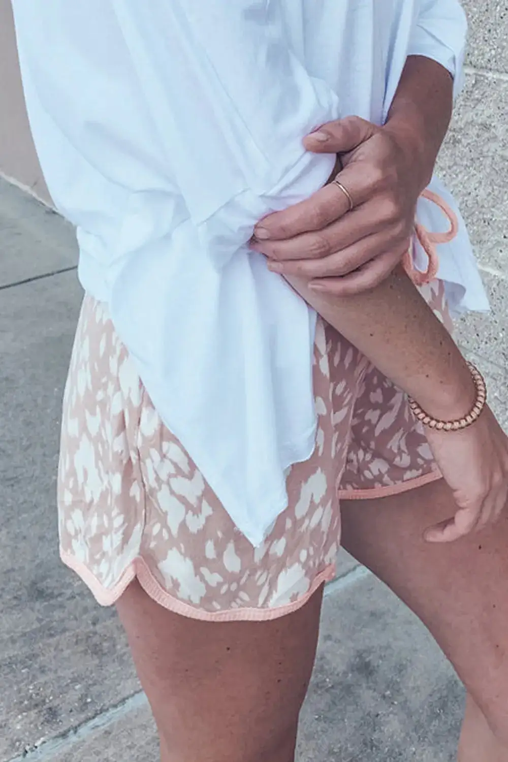 Lounge Drawstring Waist Shorts
