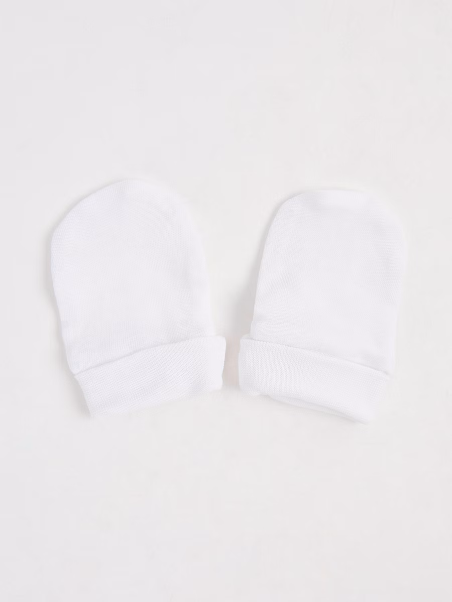 White Baby Mittens 4 Pack detail 1