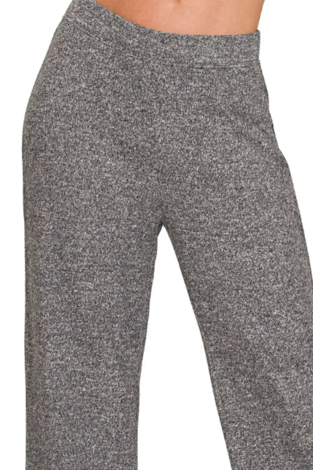 Relaxed Soft Elastic Waisted Flare Pants