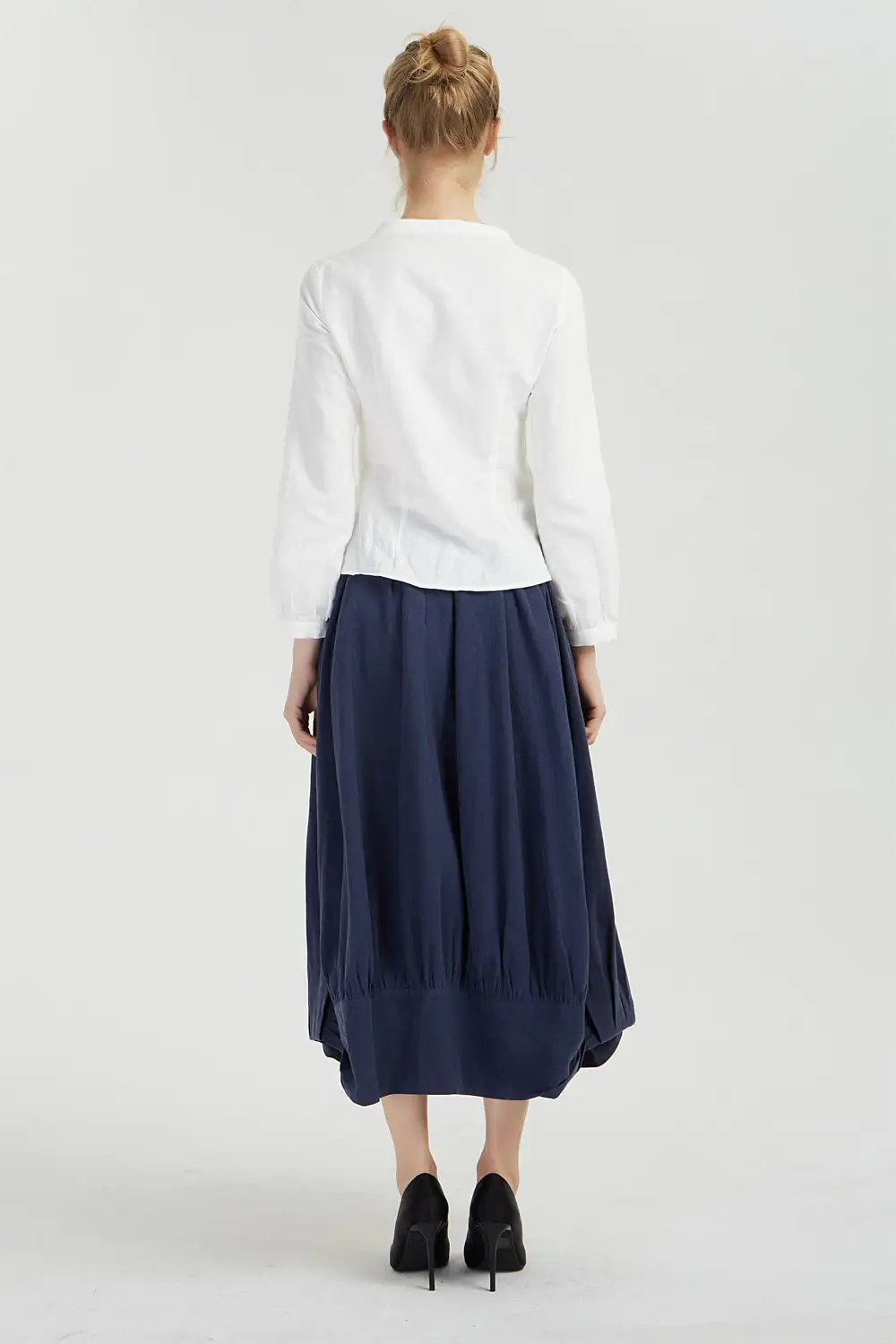 Linen Midi Skirt