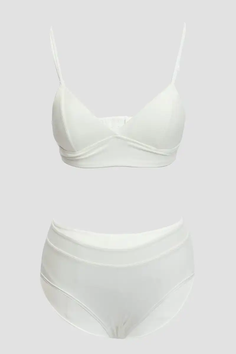 Delicate Triangle Bra And Briefs Lingerie Set