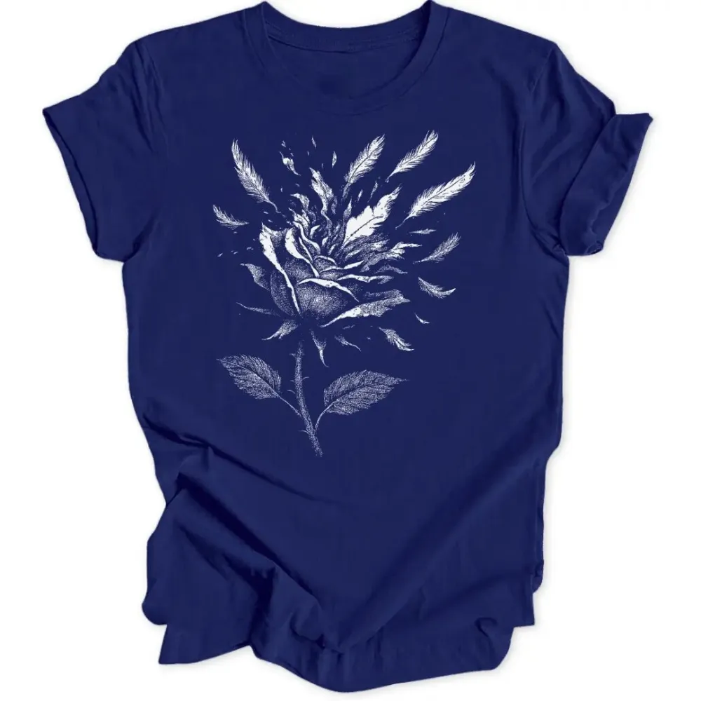 Rose Feather Unisex T-Shirt