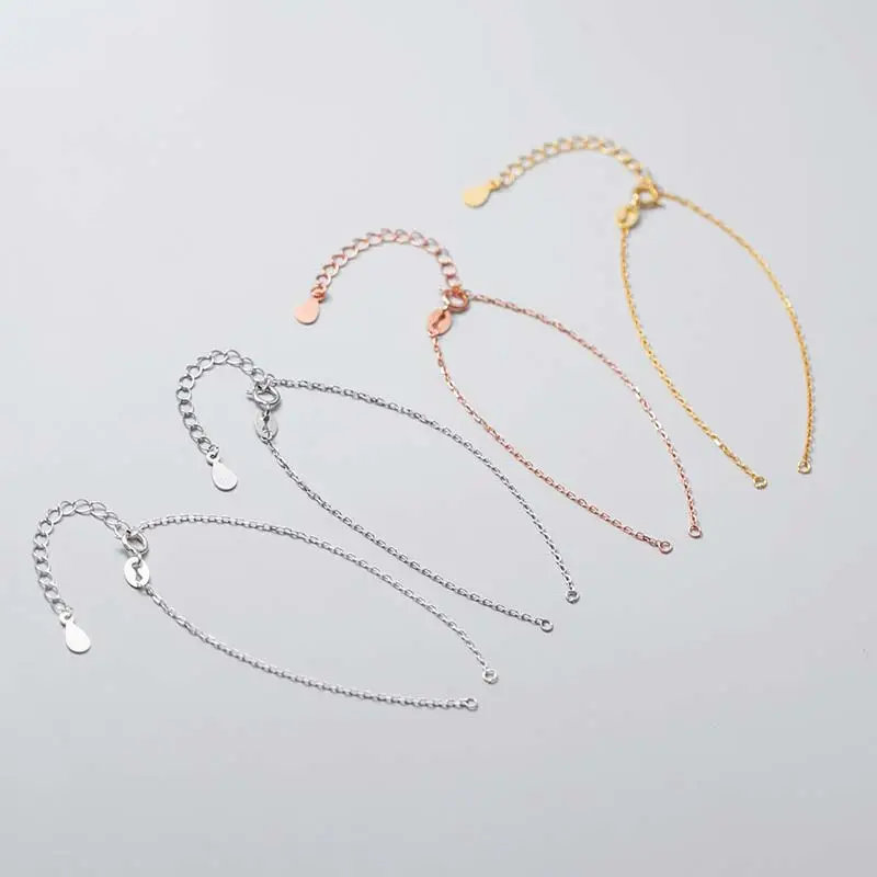 Sterling Silver Semi Finished Chain Bracelet