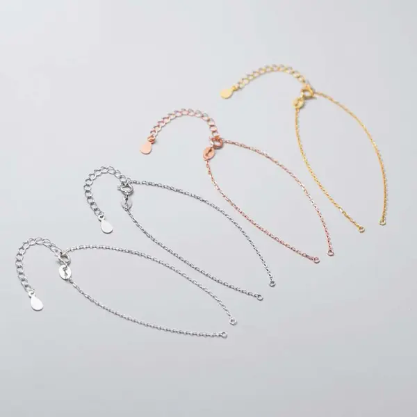 Sterling Silver Semi Finished Chain Bracelet