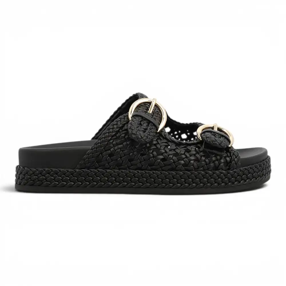 Monaco Trendy Woven Buckle Slide