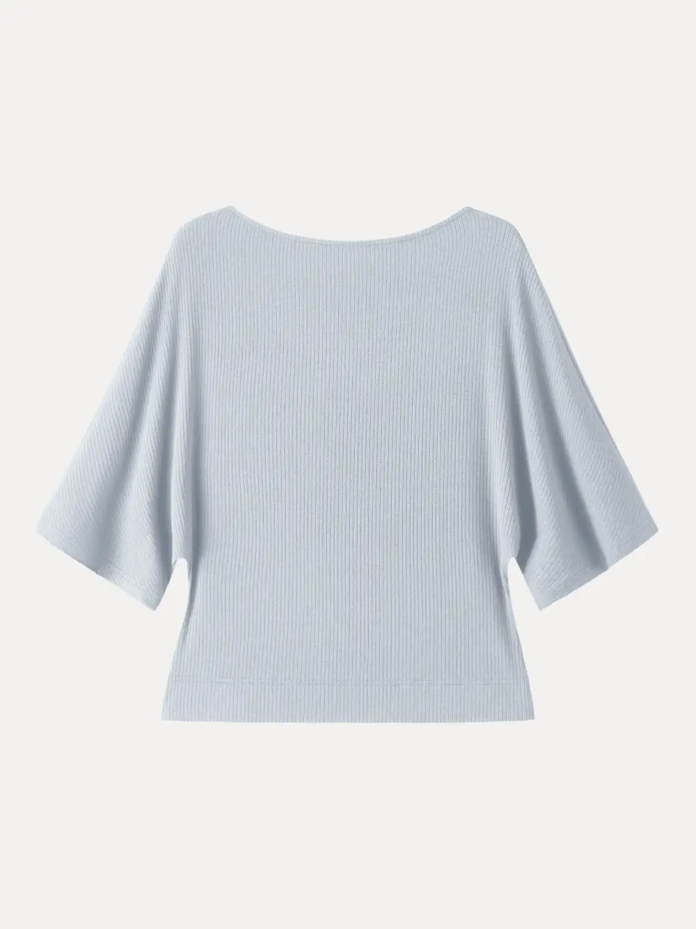 Soft Ribbed Boatneck Relaxed Top