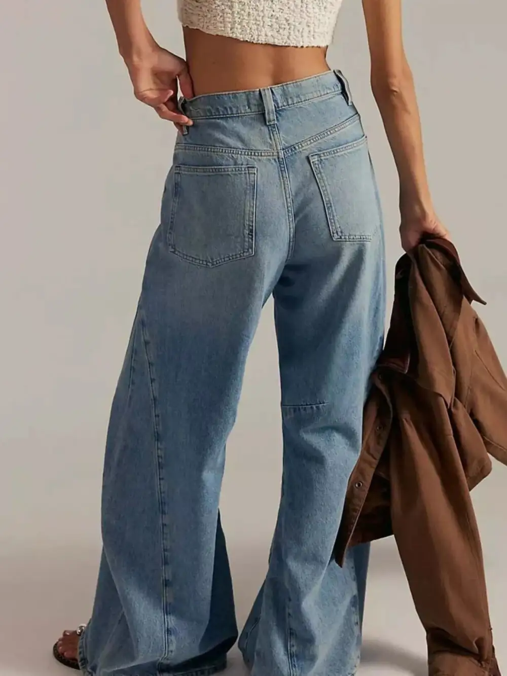 Modern Washed Wide Leg Jeans
