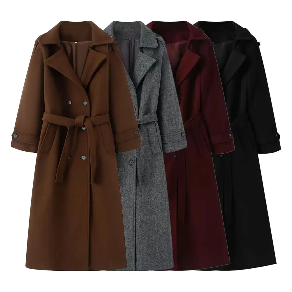 Tailored Belted Trench Coat