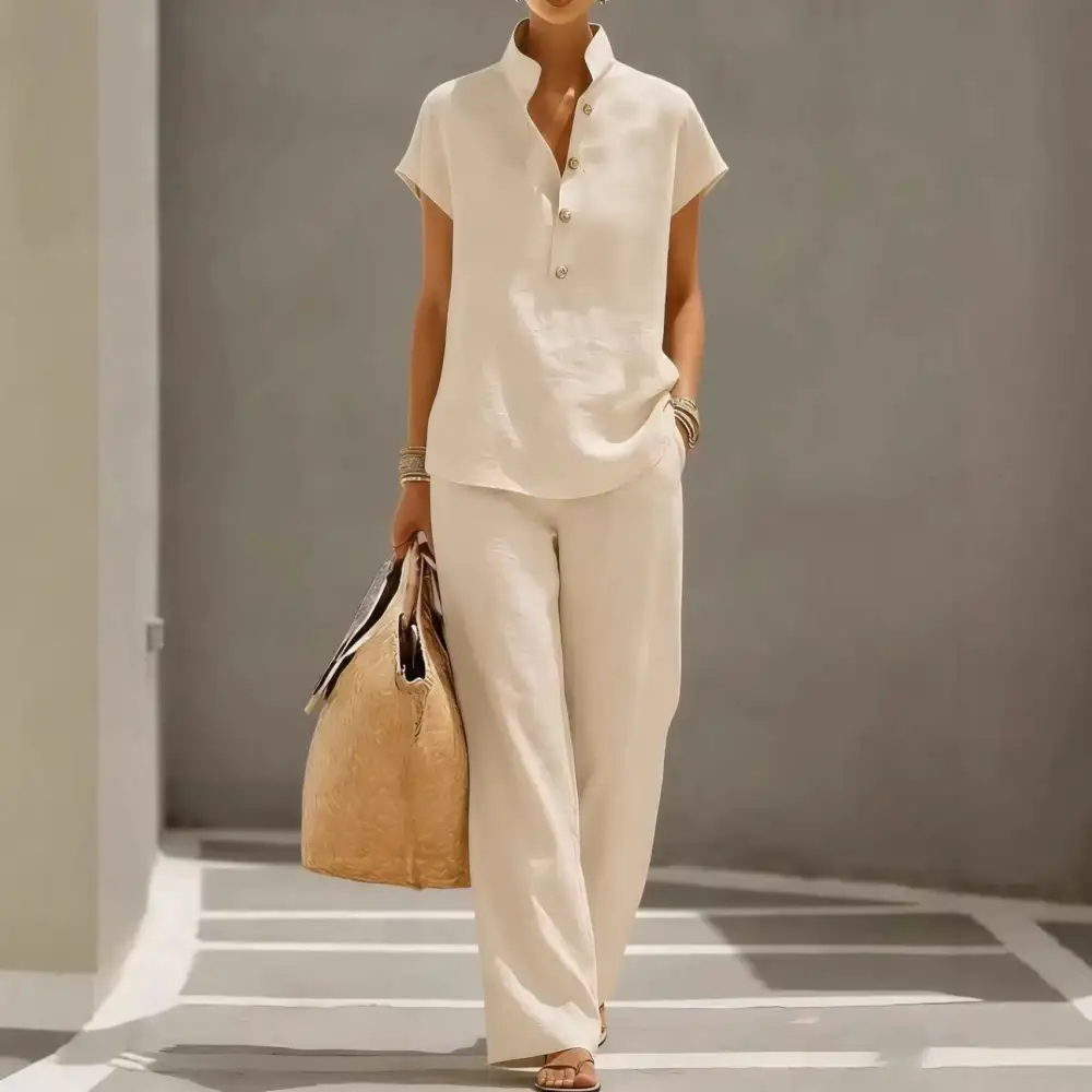 Classic Short-Sleeve Women's Lounge Set