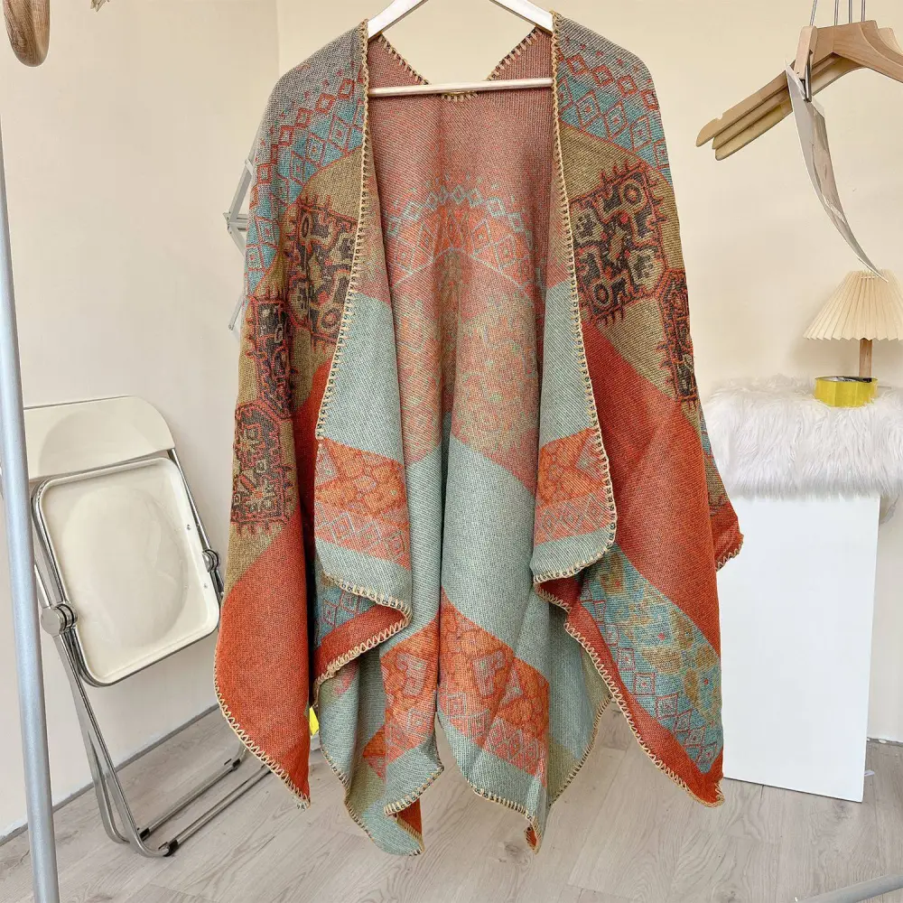 Fringed Relaxed Outerwear Coat