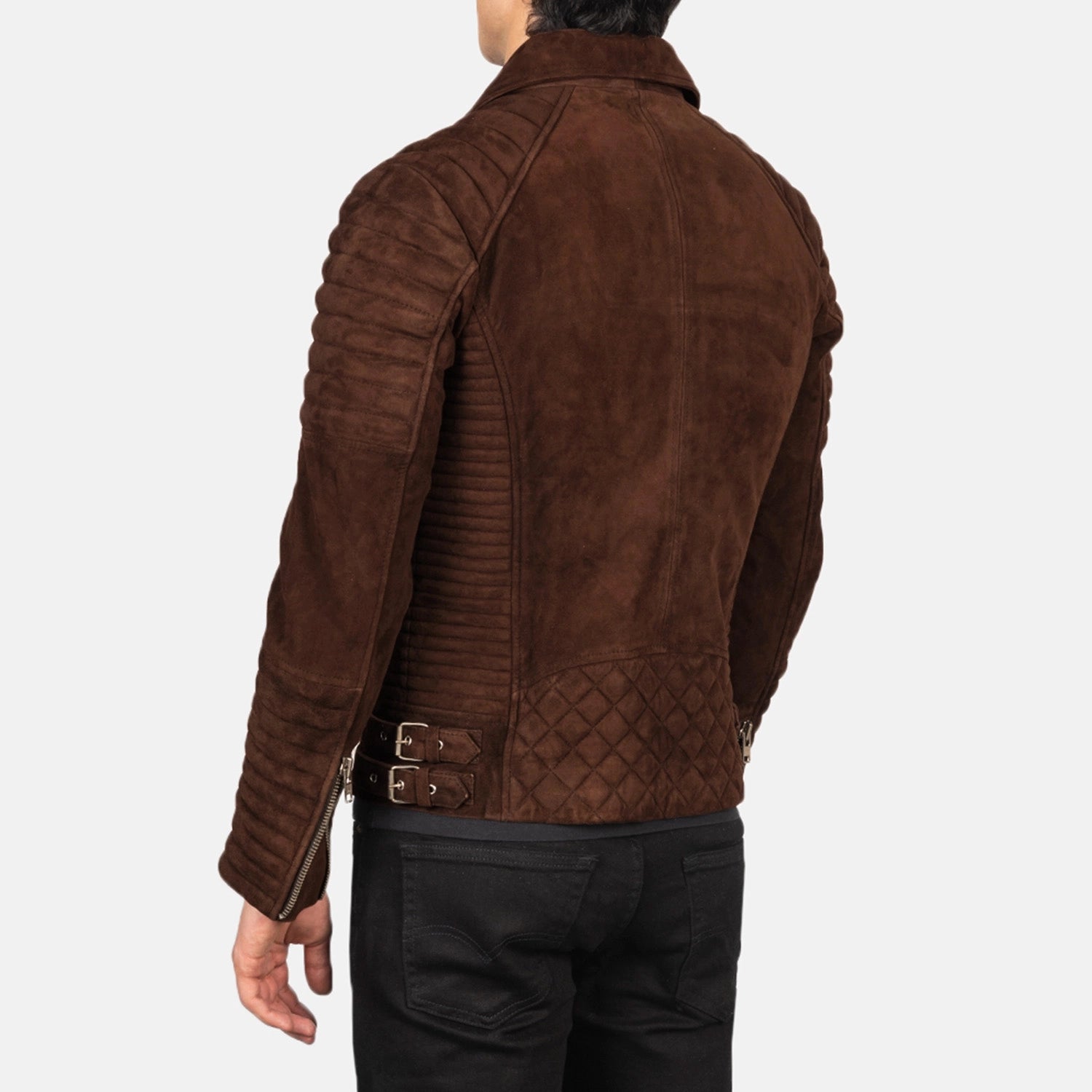 Men's Refined Biker Suede Jacket