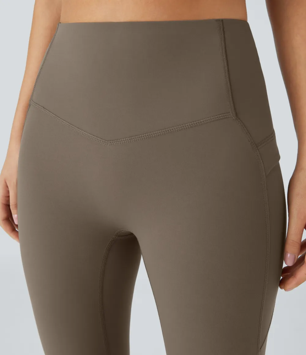 SoCinched High Waisted Butt Lifting Tummy Control Side Pocket Shaping Yoga UltraSculpt Leggings