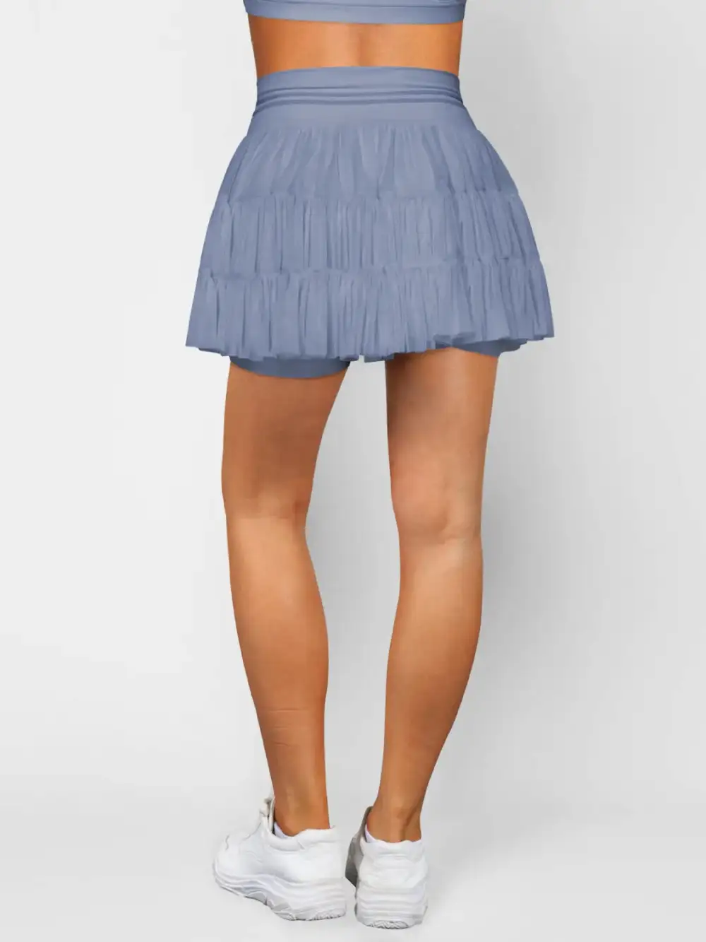 Tina High Waist Skort Pocket Jeans Skirt