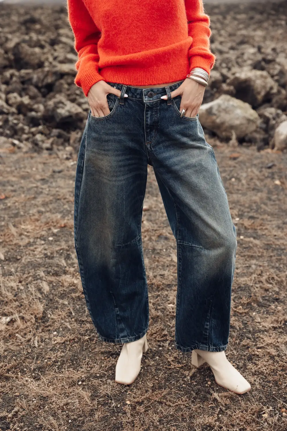 Women's Casual Minimal Denim Jeans