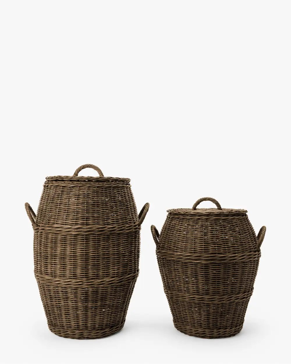 Wicker Lidded Basket