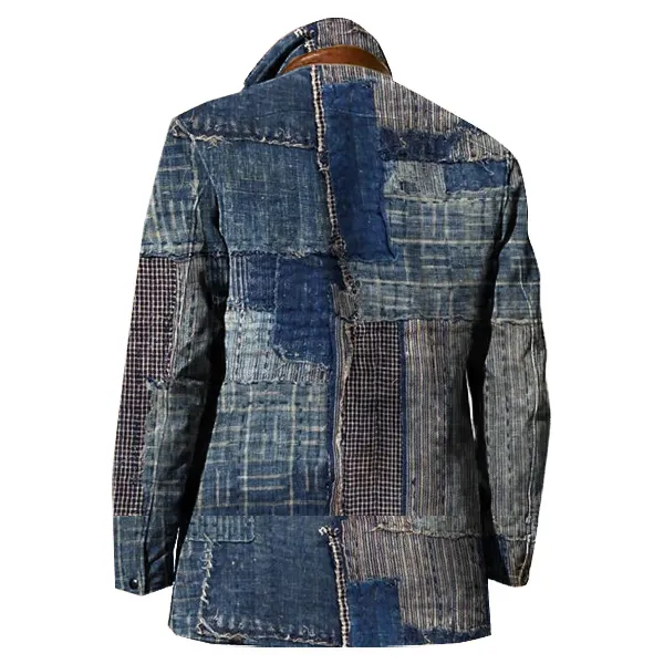 Faux Leather Lined Blazer