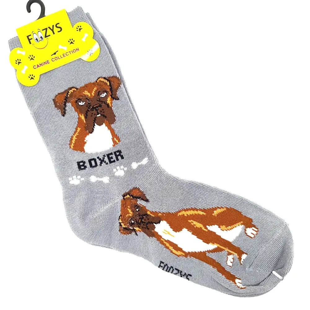 Unisex Boxer Crew Socks