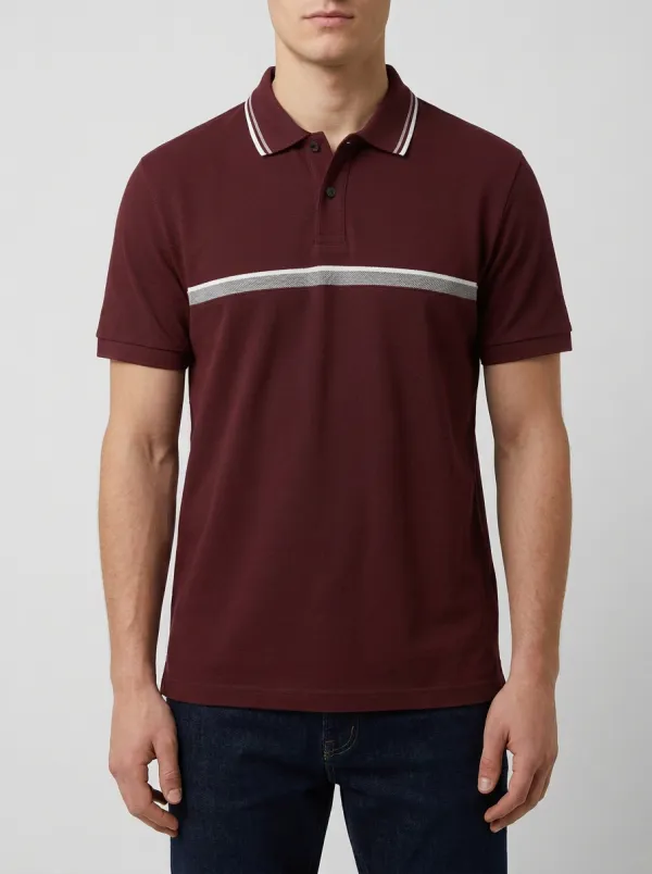 Men's Classic Comfort Casual Printed Polo Shirt