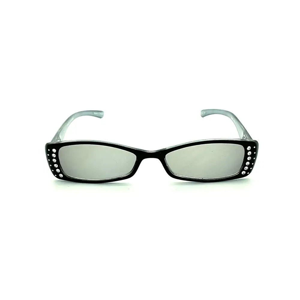 Rhinestone Full Magnification Reading Sunglasses with Case