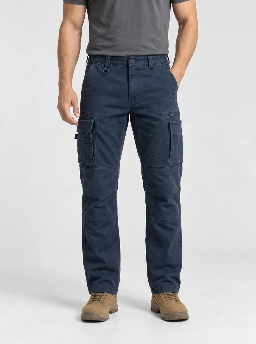 Men's Workwear Utility Multi-Pocket Work Pants