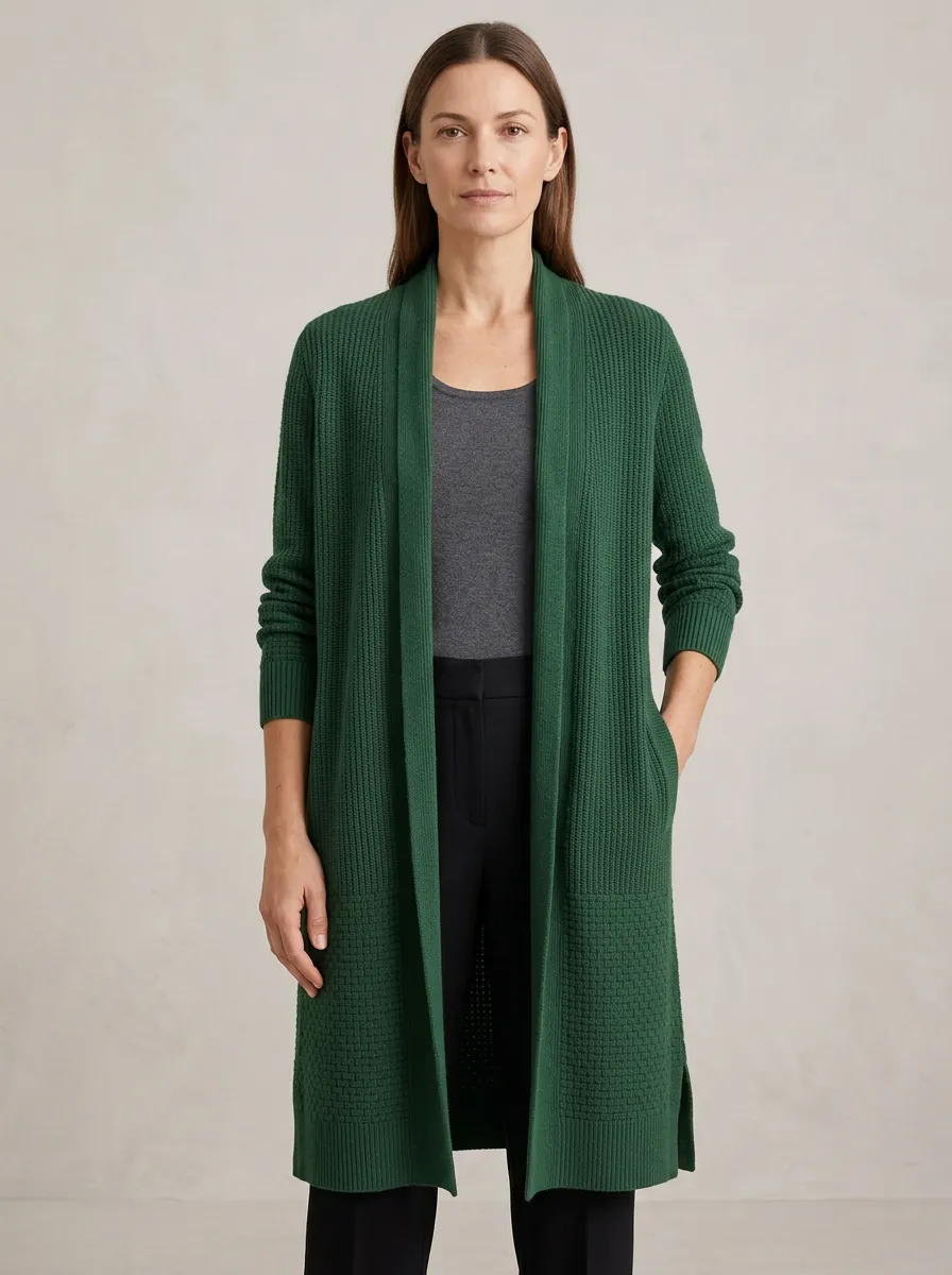 Women's Ribbed Knit Cardigan
