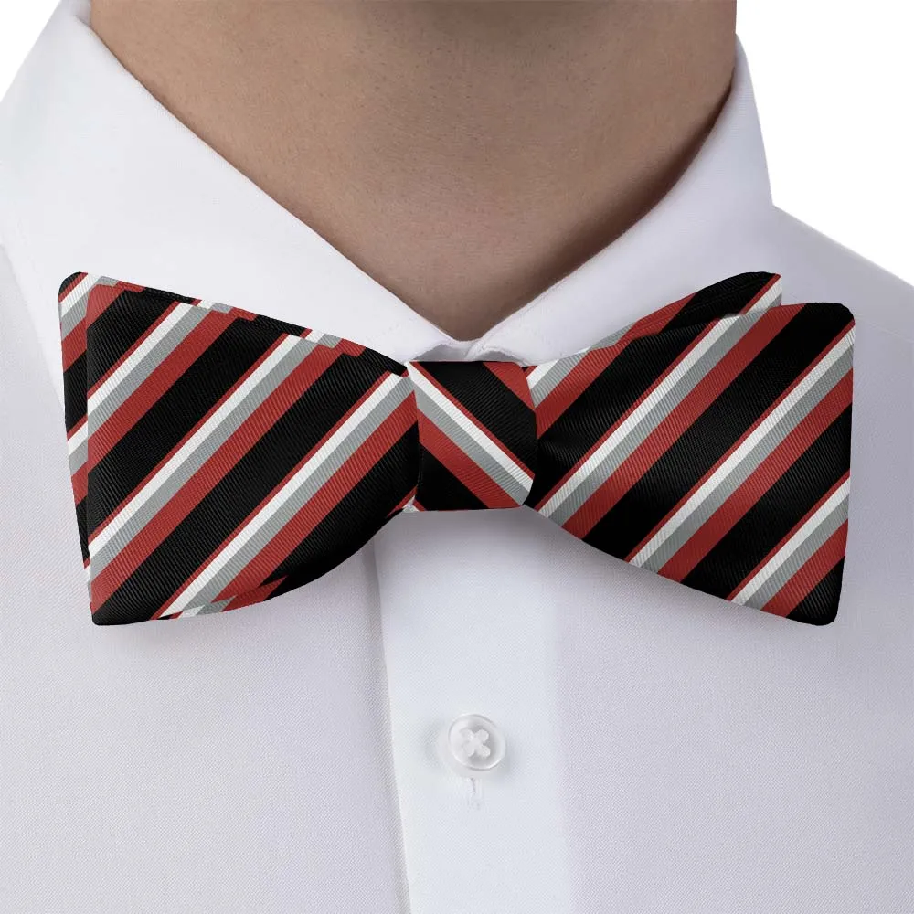 Clarke Stripe Motif Bow Tie