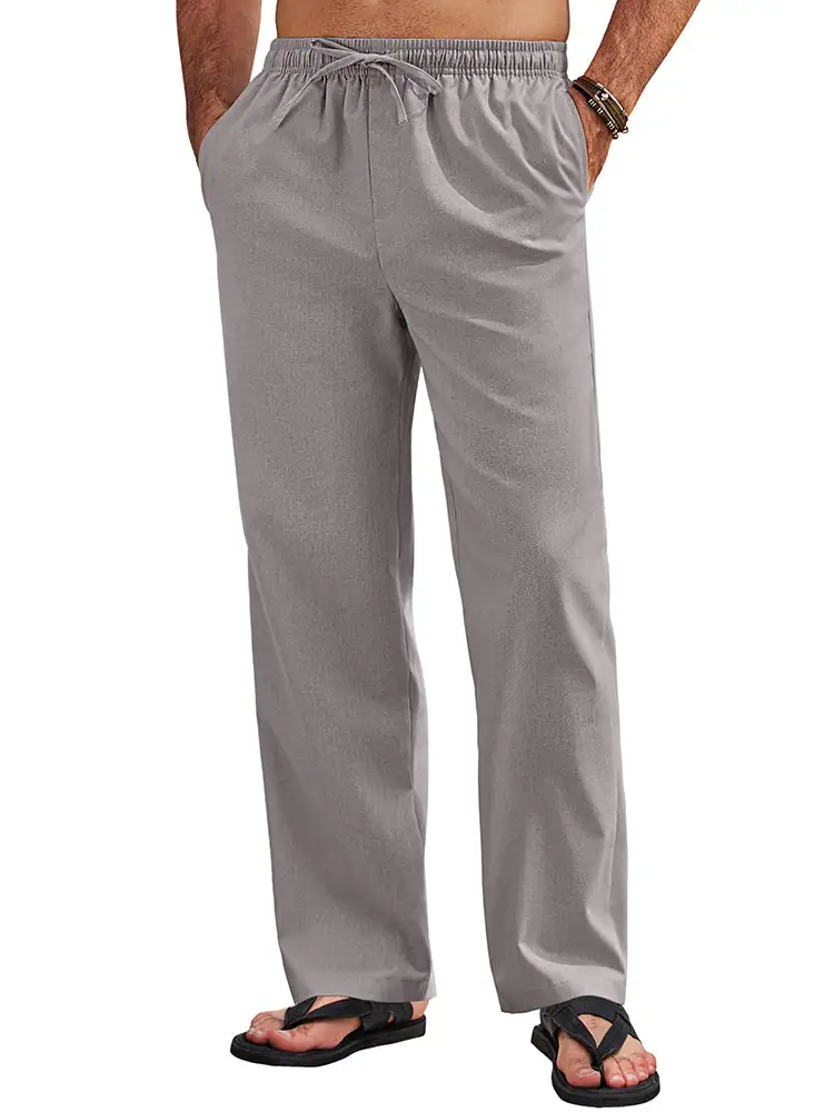Sumer Linen Blend Beach Yoga Trousers Pants