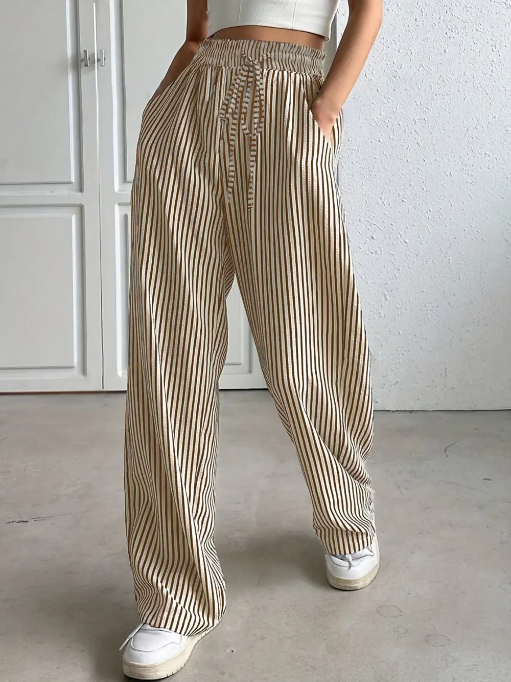 Relaxed Striped Trousers