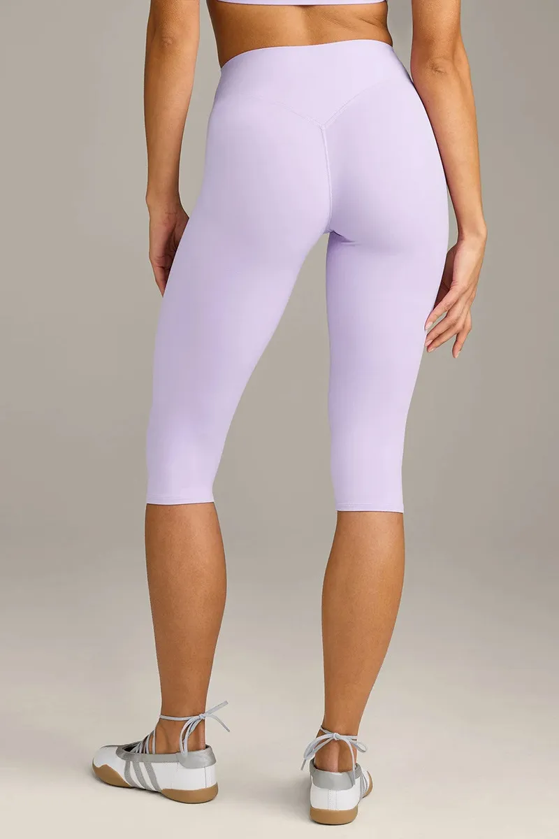 High-Waist Sculpting Slim-Fit Capri Leggings