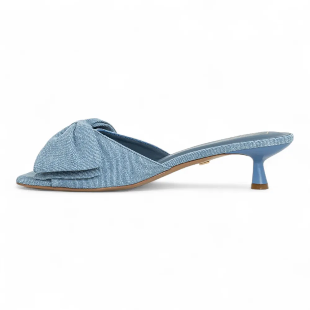 Ella Chic Bow Kitten Heel Mule