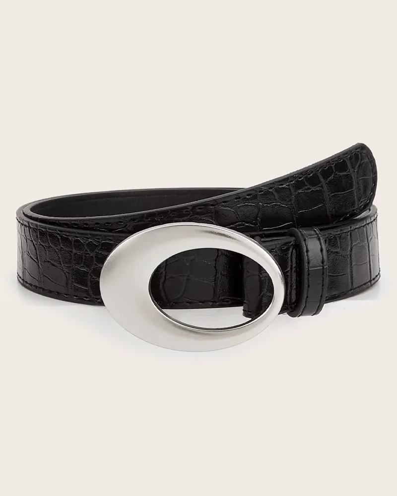 Classic Oval Buckle Women's Belt