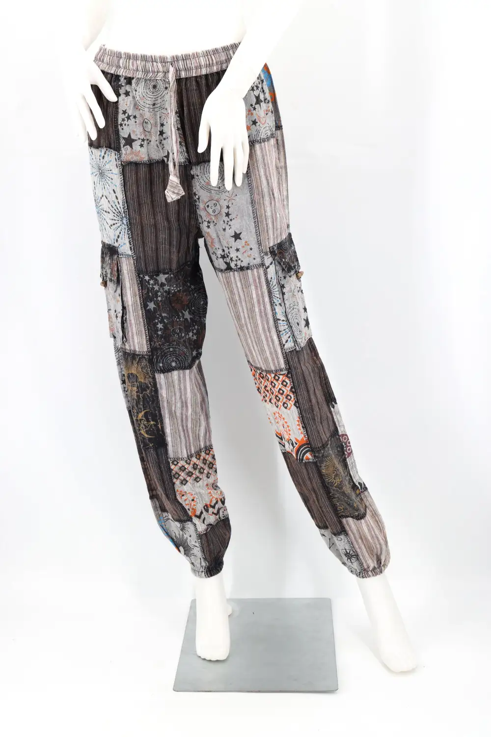 Women's Soft Harem Cargo Patchwork Cargo Pants