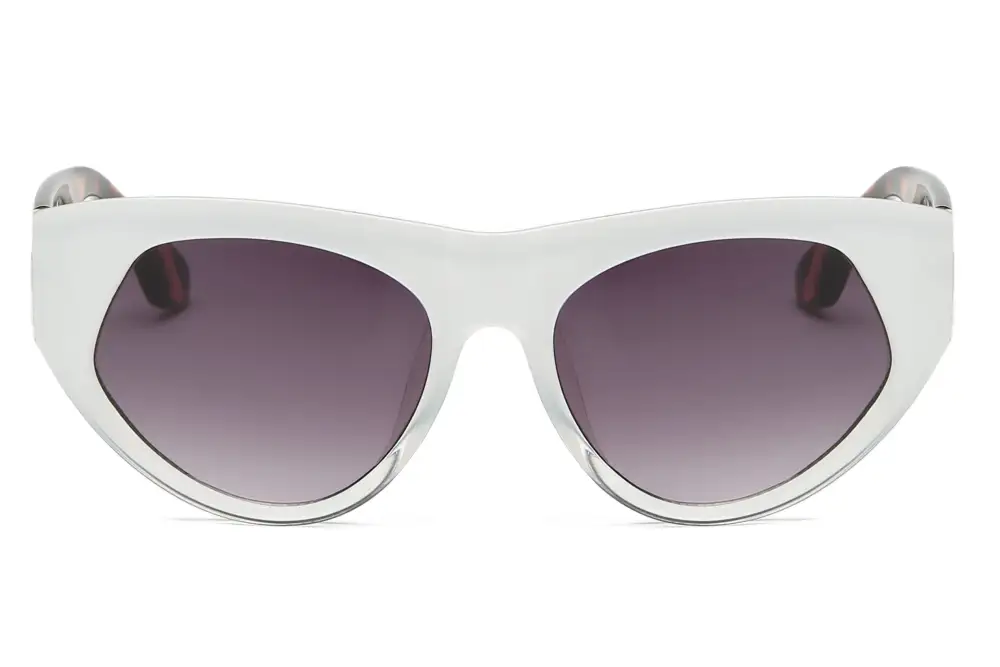 Retro Round Thick Frame Cat-Eye Sunglasses
